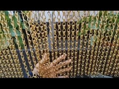 Blaue Hakenkette Metallvorhang Tür oder Fenster Dekor mit Kette Fliegenschirm