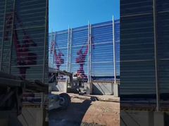 Wir stellen Ihnen den grünen Windschutzzaun aus Edelstahlblech vor, der Wind und Staub abhält