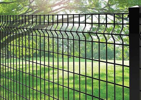 50×100mm 3D Sicherheitszaun Metal Wire Fence 5mm mit quadratischem Posten
