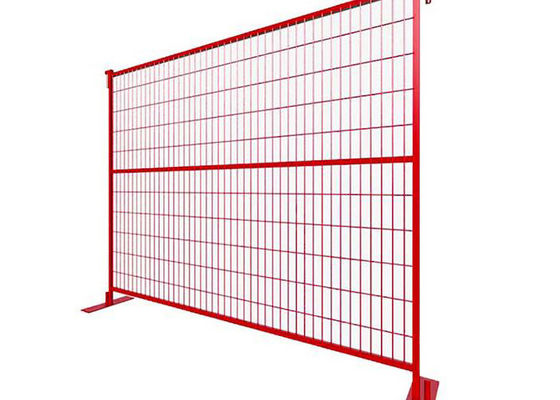 Kanadas vorübergehender Zaun 6x8ft Niedrigkohlenstoffstahl Baustelle