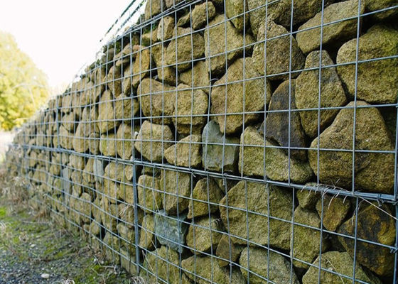 Triple Twist Hexagonal Woven Mesh Stoff Gabion Körbe einfach mit Naturstein für Kanäle gefüllt