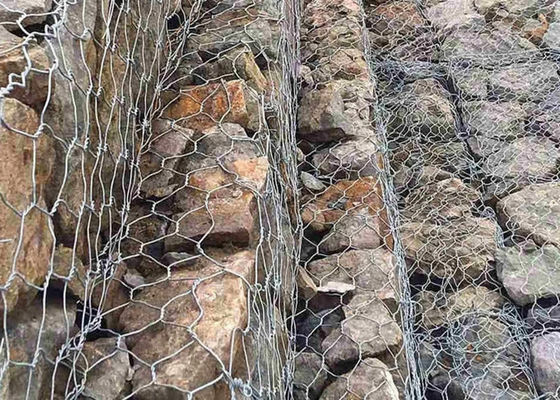 Gabionkorb Hexagonal Gewebtes Drahtnetz für die Steinbelastung für Banken