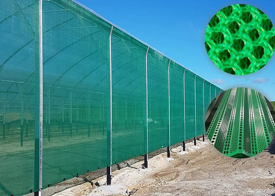 Grüner Edelstahlzaun für Wind und Staub
