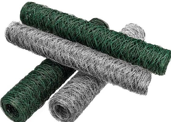 Verzinkte, PVC-beschichtete und rostfreie Geflügelnetze