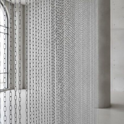 Aluminium-Dekorationsdrahtnetzvorhang 1,0 mm Kette Verbindung Metall Spulen Vorhänge für Architektur Innenräume