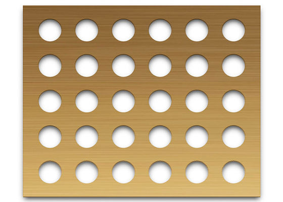 Rundes Loch-perforierte Blechtafel für errichtende Fassaden, Innenausstattung, Decken, Trennwände