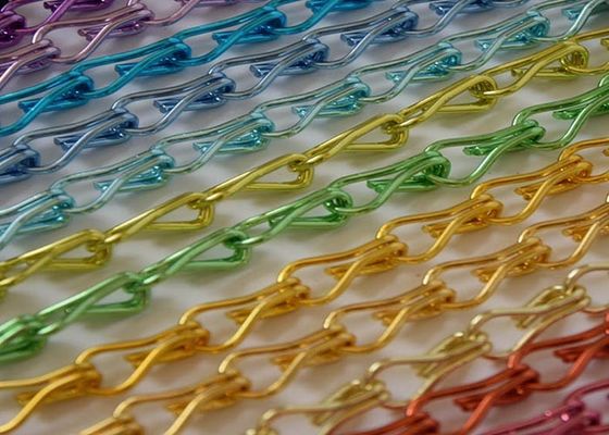 Kettengliedvorhang, auch genannt als Kettenfliegengitter- oder Hakenkettenvorhang, anodisiertes Aluminiummaterial