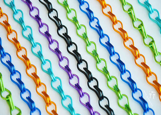 Kettengliedvorhang, auch genannt als Kettenfliegengitter- oder Hakenkettenvorhang, anodisiertes Aluminiummaterial