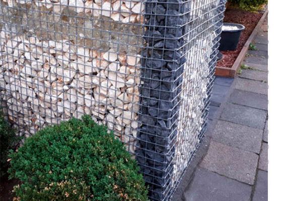 Landschaft schweißte 5mm, Gabions-, daskörbe Mesh Rock Retaining Wall verdrahten