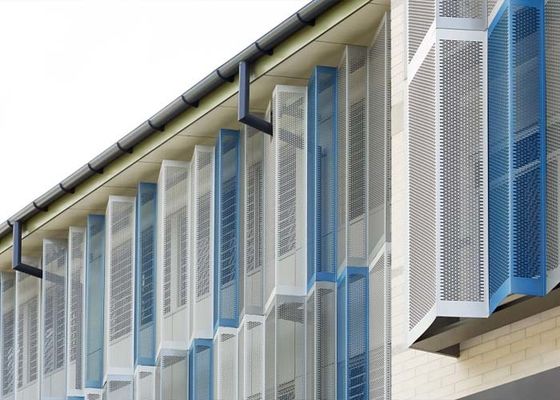 Durchlöcherte Metall-Sonnenschutz-Platten ästhetisch und gelüftet für Architektur-Sun-Kontrollsystem