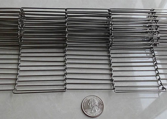 3" bis 14" Metallförderband flacher Flex Wire Mesh Conveyor Belt