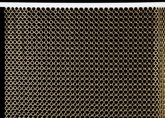 Messing- und kupferner dekorativer Ring Mesh Curtain Decorates Your Room und Büro