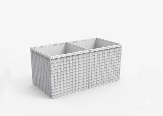 Verteidigungsbastion 50 × 50 mm Gabionsperre für militärische Verteidigung und Hochwasserschutz