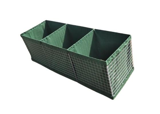 Verteidigungsbastion 50 × 50 mm Gabionsperre für militärische Verteidigung und Hochwasserschutz