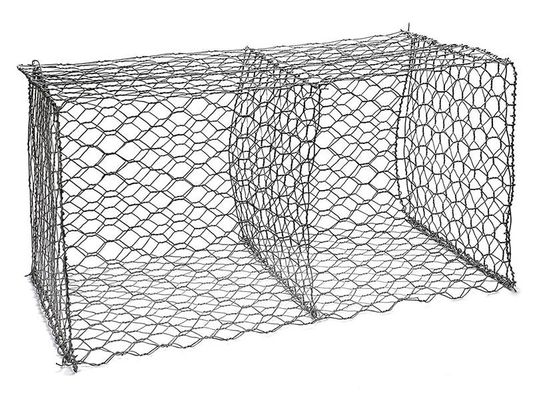 60 × 80 mm Gewebte Gabion-Korb 1mx1mx1m Draht für höhere Belastbarkeit und Langlebigkeit