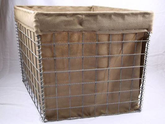 2 " × 2 " Mesh Öffnung Gabion Blast Wall 3 mm Draht Durchmesser Verteidigen Kugeln In Militärische Kontrolle Meerflut