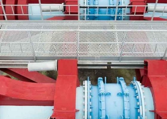 Pulverbeschichtete, ausgedehnte Metallpiste bietet einen sicheren Durchgang für Bauprojekte