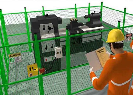 Diamantvergrößerte Metallmaschine Schutz Zaun schützen die persönliche Sicherheit der Bediener