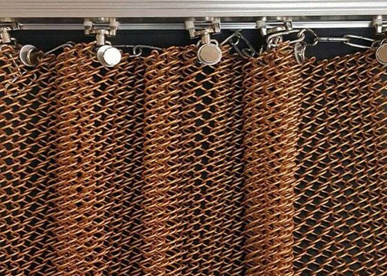 1.0 mm Drahtdurchmesser Aluminium Metall Spirale Gardinen Vorhang Innendes Dekorationsnetz für Häuser und Hotels