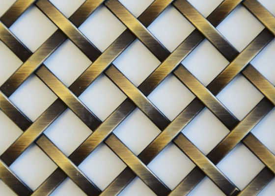 Bronze-Dekorationsmetall-Architekturgewebtes Drahtnetz