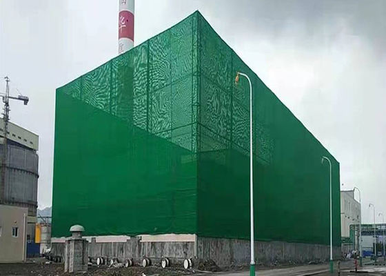 Grüner Edelstahlzaun für Wind und Staub