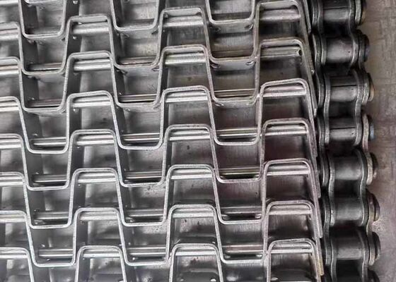 Stainless Steel 304 Aquatic Weed Harvester Conveyor Belt Open Mesh Drainage Chain Driven Custom Width
