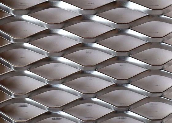 Silber Aluminium Diamant Loch Dekorativ erweiterte Metallnetze für Architektur und Industrie