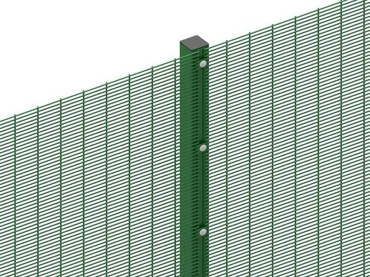 80 × 80mm 358 Hochsicherheitszaun Heißgetränktes Verzinktes Draht + Pvc bemaltes Starres