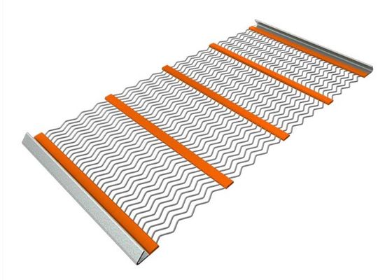 Gezerrte Drahtbergbau selbstreinigende Bildschirmmasche mit Haken