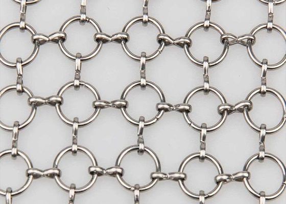 Blaue Edelstahl-Ring-Gitter Dekorativ-Gitter mit Draht Durchmesser 0,5 mm-3 mm