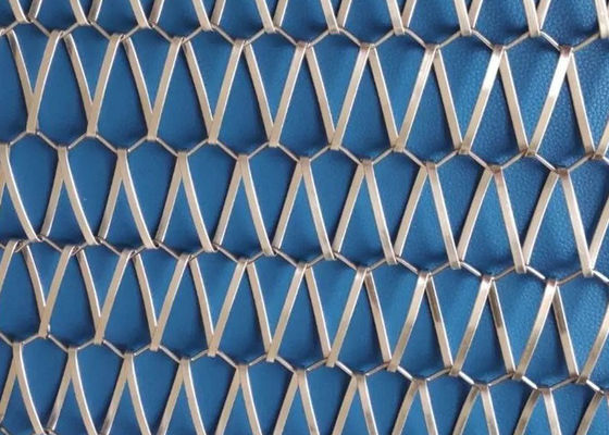 SS304 36,5mm Spirale Schrägspitze Sprial Gewebe Metallförderband Mesh