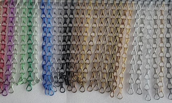 Anpassbares Hakenkettenmuster Messing Hakenketten Vorhang mit Premium-Brass-Konstruktion und Luxus Oberflächenveredelung
