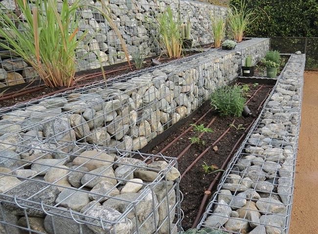 Geschweißter gabion Korb für Parkblick