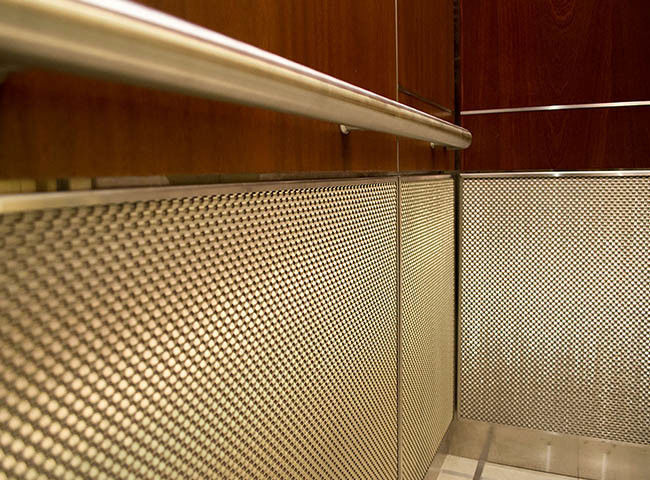Architektonische dekorative steife Masche für Aufzugsfahrerhausschirme